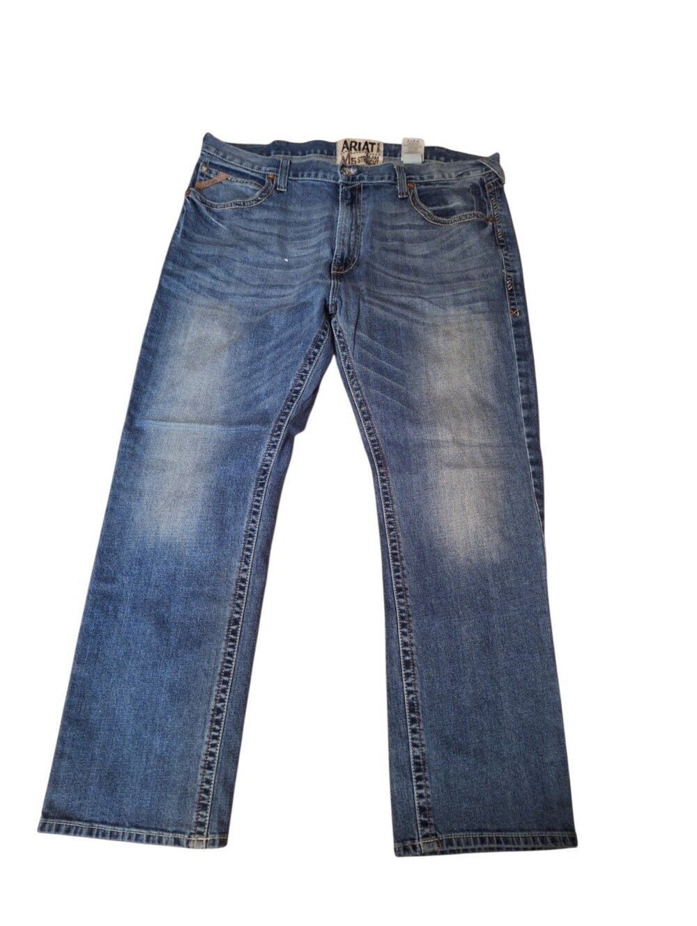 Ariat M5 Slim Straight Jeans Men's 42/32 Fargo Embroidered Details